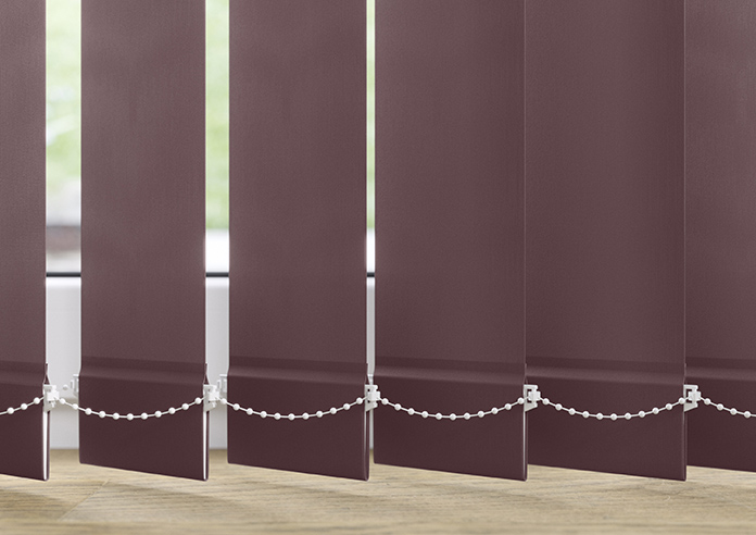 Roma, Aubergine - Vertical Blind Slats - Image 3